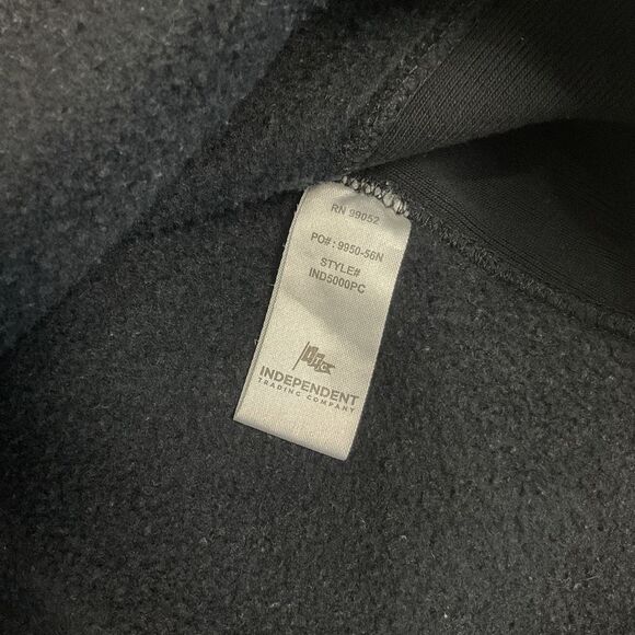 Lions Not Sheep Rebel Queen Black Hoodie Size XL Queen of Hearts Oversized Heavy - Picture 11 of 12